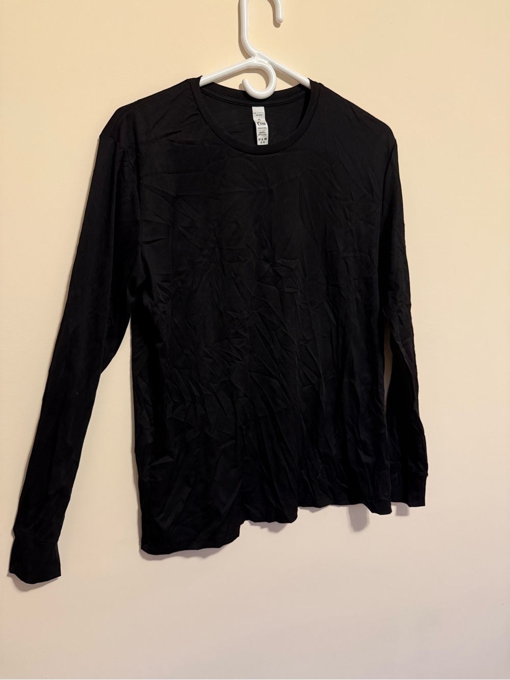 ZYIA Black Long Sleeve Crewneck Top